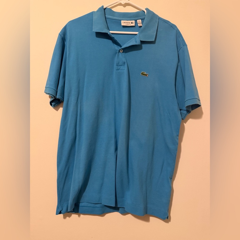 Lacoste Blue Classic Fit Polo Shirt Men’s XXL Crocodile Logo